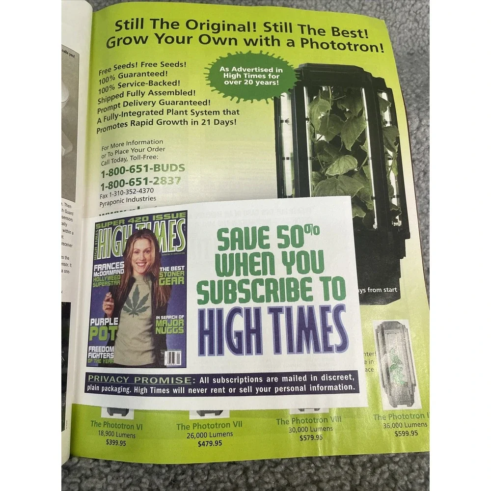 High Times Pauly Shore Summer‎ Planting Guide July 2003 Magazine